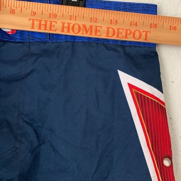 Budweiser Athletic Shorts Blue and Red with Iconic Logo Size 32 - Picture 5 of 9